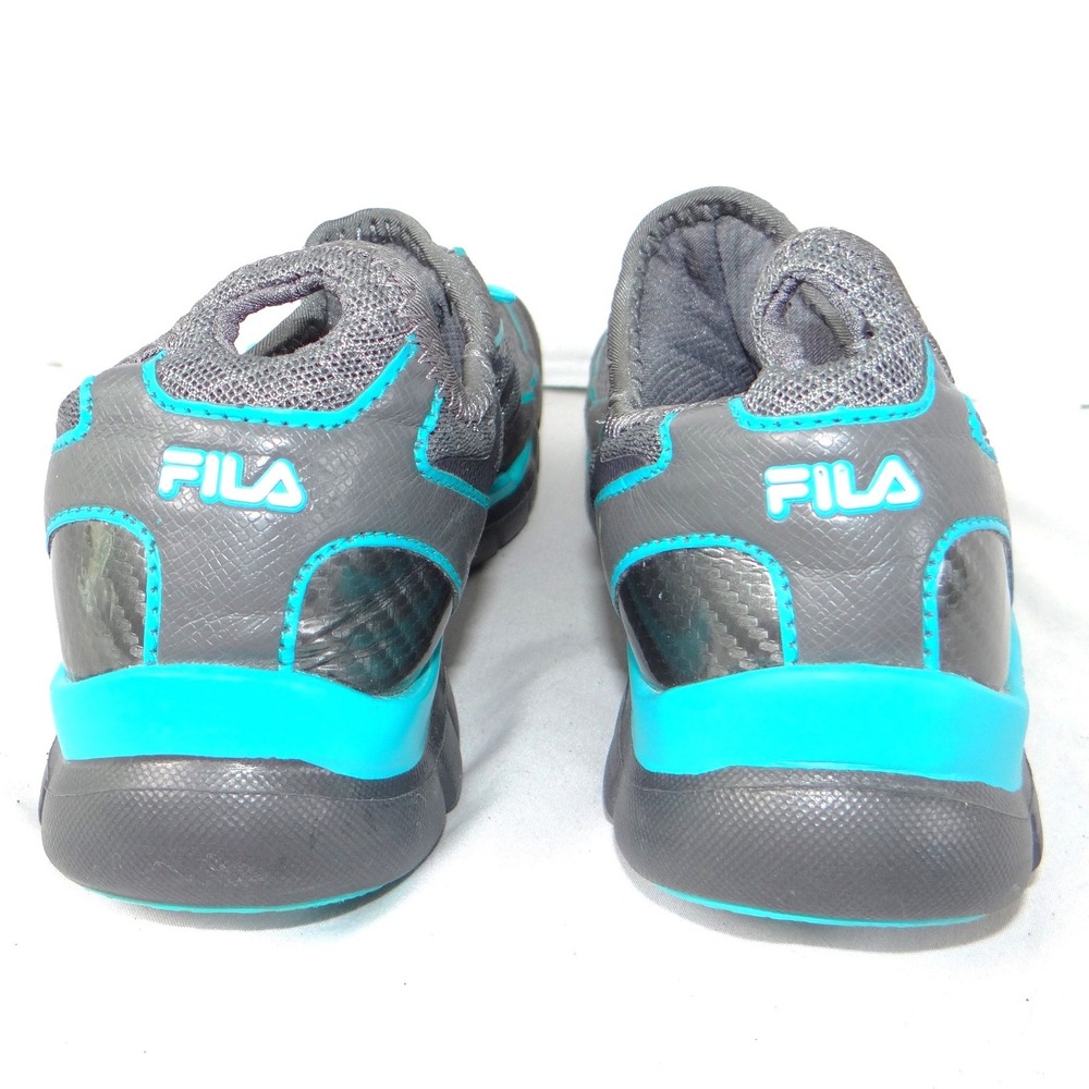 Fila Skele-Toes EZ Slide Womens 7.5 Gray Teal Four‎ Toe Barefoot Shoes - Picture 5 of 7